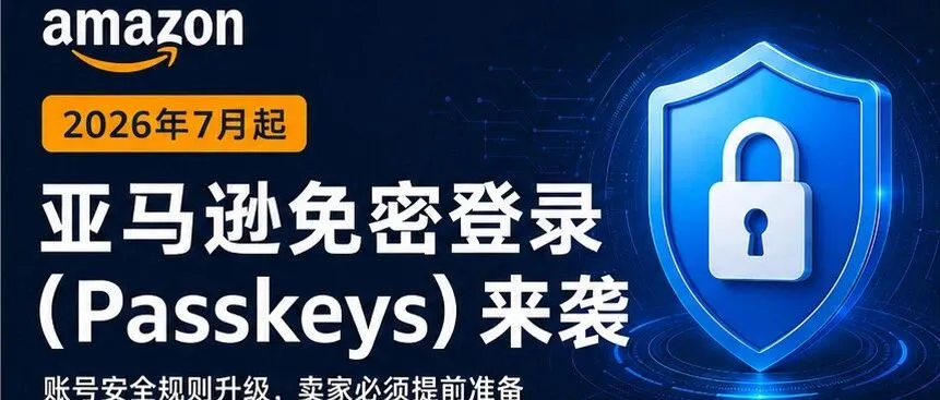 亚马逊全站免密登录!不绑定无法登录后台