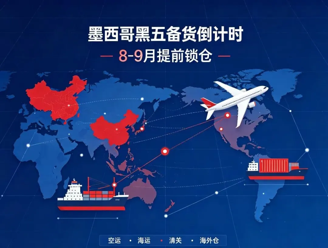旺季前置｜墨西哥黑五El Buen Fin倒计时！8-9月备货物流时间表收好