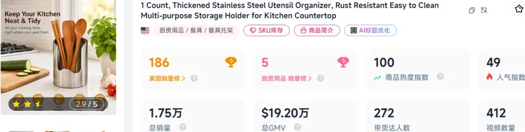 上架28天卖150万,TikTok厨房收纳跑出“爆单神器”