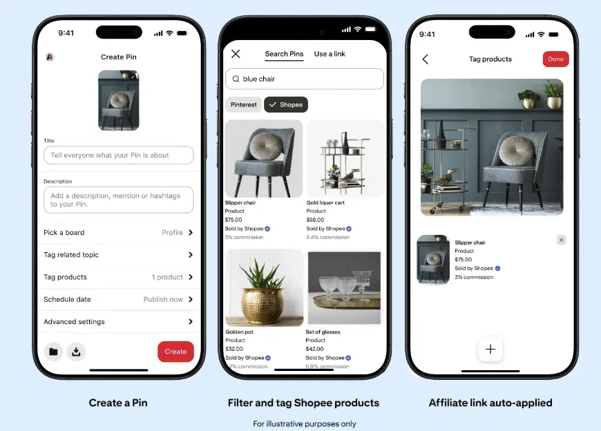 Shopee新增Pinterest联盟营销计划