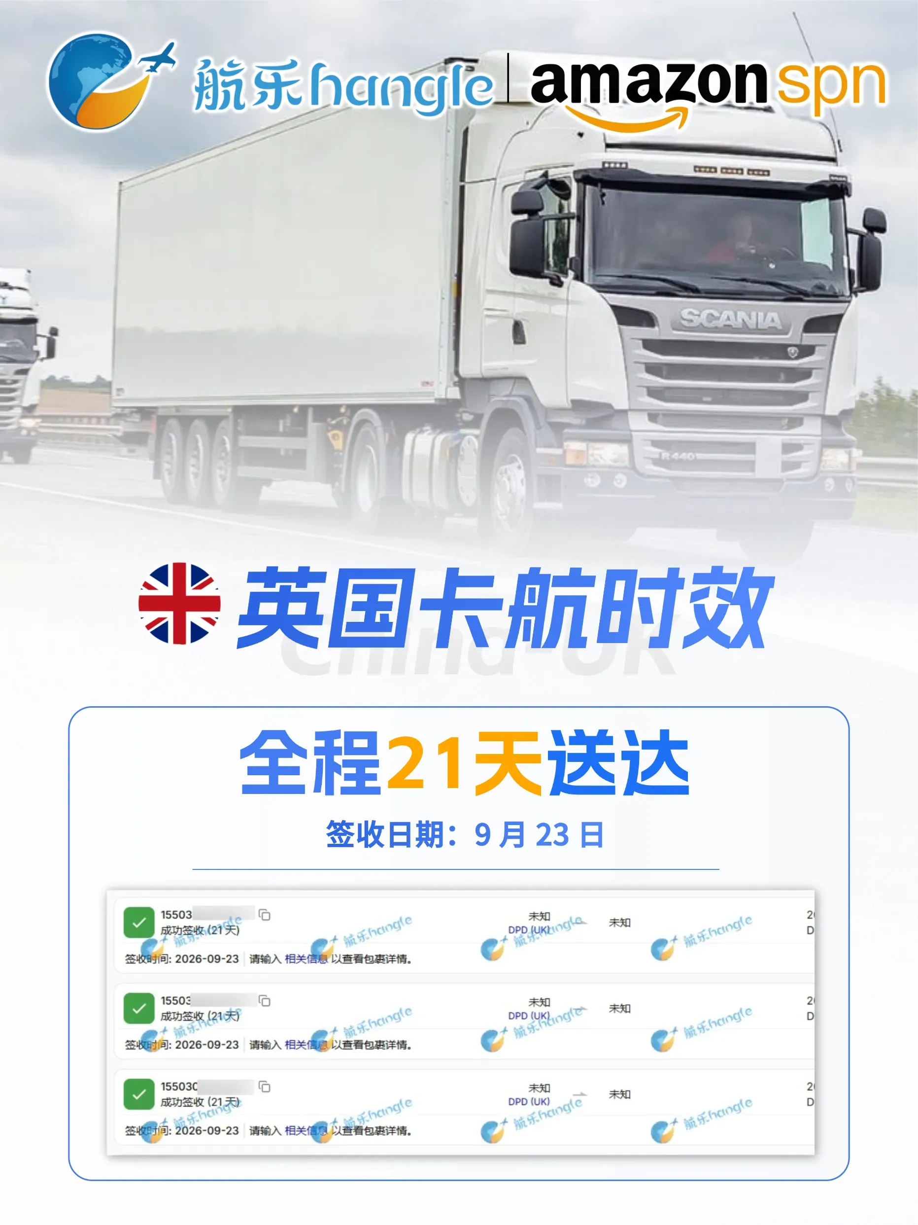 航乐国际2026.9.24 欧洲/英国 最新运输时效