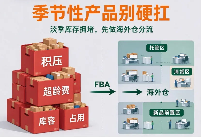 亚马逊季节性产品淡季库存与库容卡位解决方案