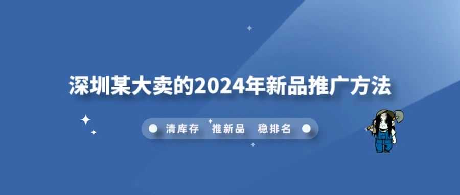 深圳某大卖的2024年新品推广方法
