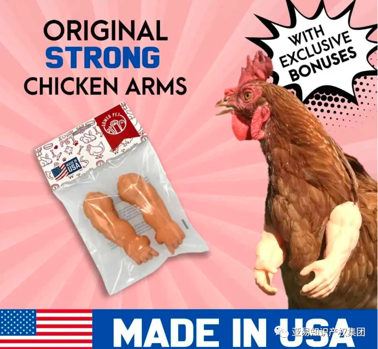 ArmedPet Skeleton Chicken Arms Photo Props Halloween Prank Gift Funny Toys  Made in Texas USA for Chicken to wear 3D Printed Novelty gift