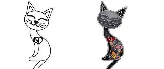 义乌珐琅猫耳饰商标及版权维权案再次来袭