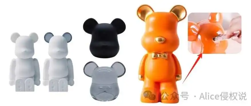 熊装饰Piggy Bank....积木熊、暴力熊、流体熊