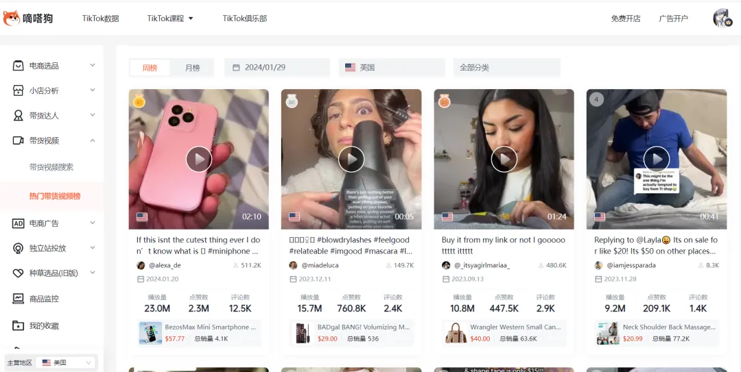 TikTok Shop“眼影盘”日出7500单,“LED灯带”日出2000单 | 嘀嗒狗