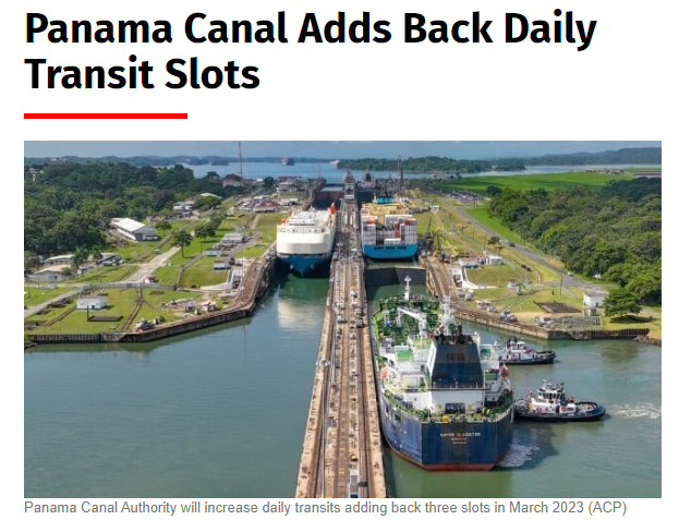 亚洲至美东航线预定增加！巴拿马运河管理局增加每日运输班次以改善通行