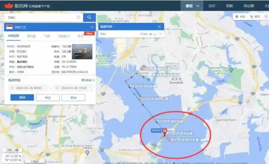 集装箱货撞塌美国大桥,港口关闭,美国马里兰州进入紧急状态!