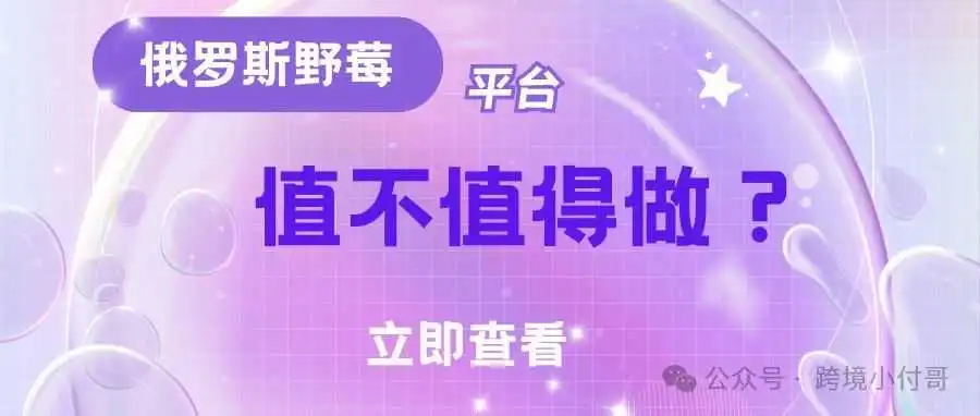 【爆火】俄罗斯野莓平台Wildberries值不值得做?