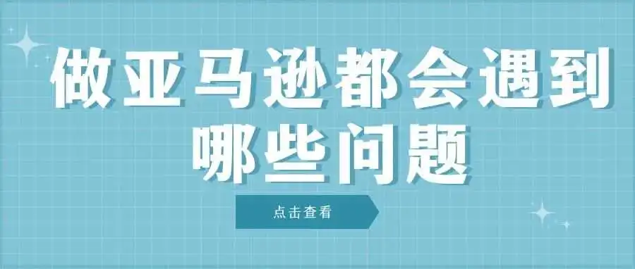 做亚马逊都会遇到哪些问题