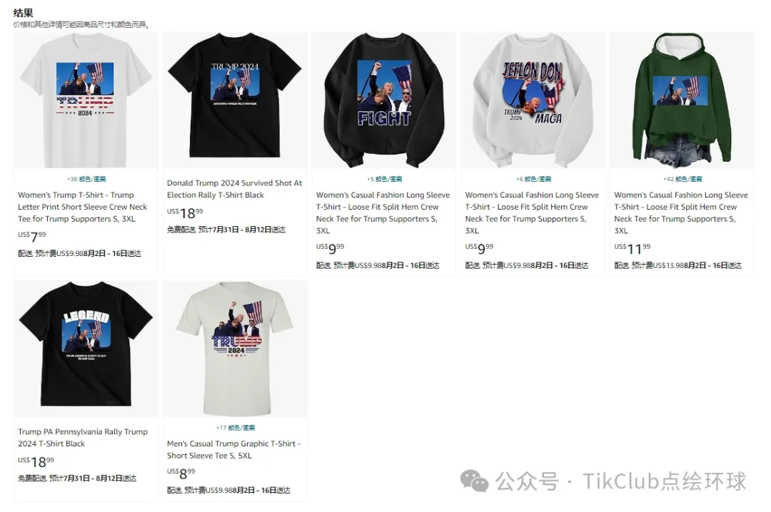 特朗普T恤TikTok卖爆:万人追捧商家连夜补货,单日狂赚20万,定制T恤真的很容易爆?!