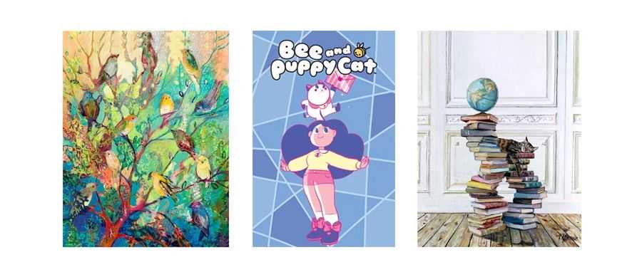 新案频发！《Bee and Puppycat》动画片，以及油画中的鸟与花卉、活泼猫