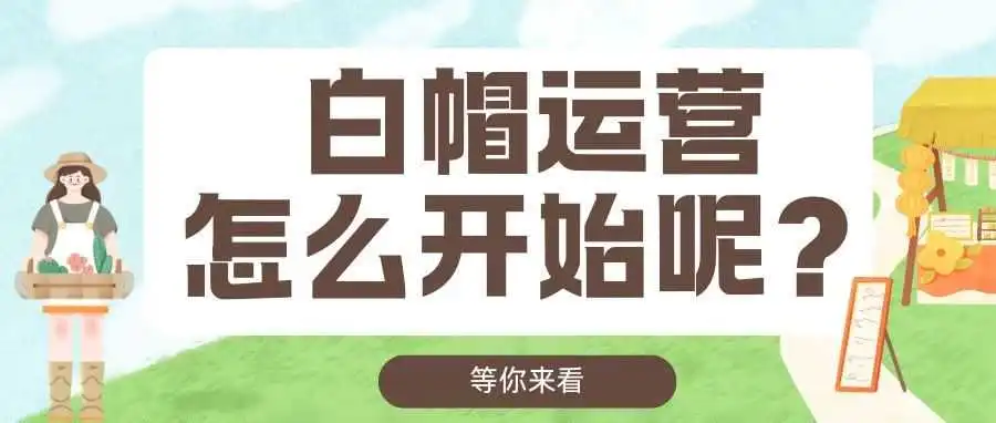白帽运营怎么开始?