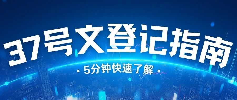 国内资金做出境投资：37 号文必读指南→附办理条件+办理资料