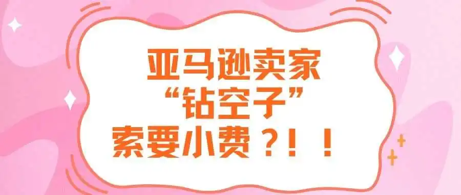 亚马逊卖家“钻空子”索要小费?!!