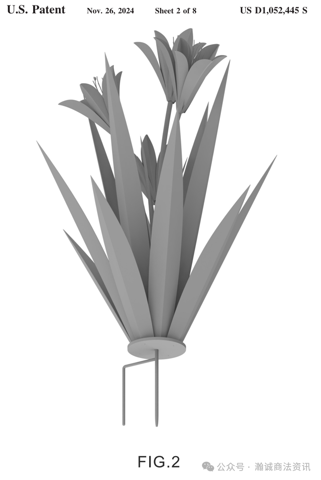 新律所YK Law代理一款人造植物发起外观专利维权诉讼