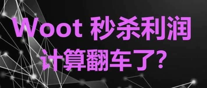 WOOT秒杀利润计算“翻车”?速救!
