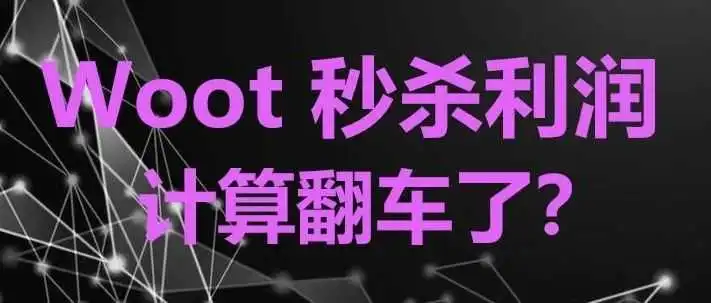 WOOT秒杀利润计算“翻车”?速救!
