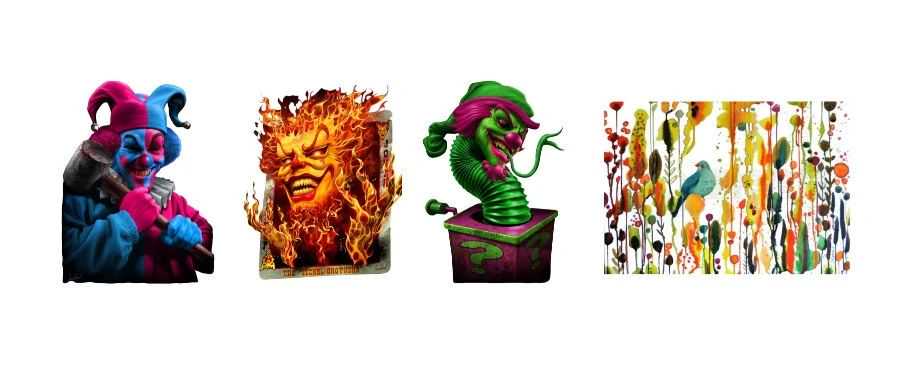 这些元素慎用！火焰、骷髅、龙、狼人、花鸟等版权图已发TRO！【25-cv-4578、25-cv-4403】