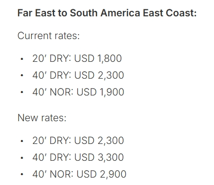 注意！6月涨价通知！马士基！达飞！赫伯罗特！