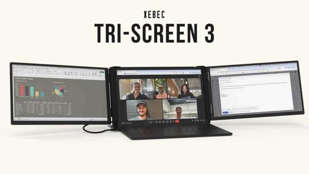 Xebec Tri-Screen 3: Instantly Add Two Monitors To Any Laptop by Xebec — Kickstarter