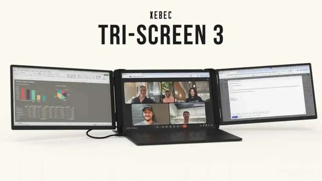 Xebec Tri-Screen 3: Instantly Add Two Monitors To Any Laptop by Xebec — Kickstarter