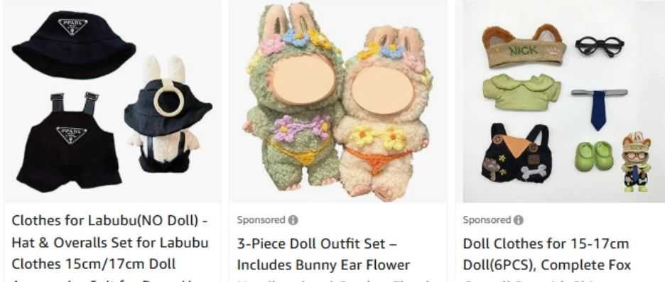 本期亚马逊避坑产品盘点：LABUBU娃衣Doll Cloth喷水玩具Water Squirt Toy宠物毛刷Pet Brush