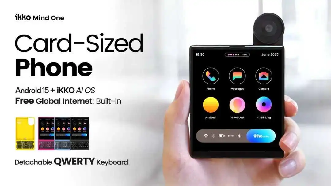 iKKO: Card-Sized AI Smartphone with Free Global Internet by iKKO Audio —  Kickstarter