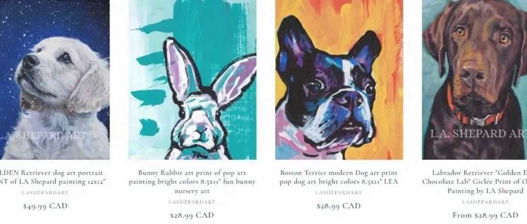 Lee Ann Shepard的3张狗狗主题版权，19张和服少女版权TRO维权！跨境卖家速看避雷！