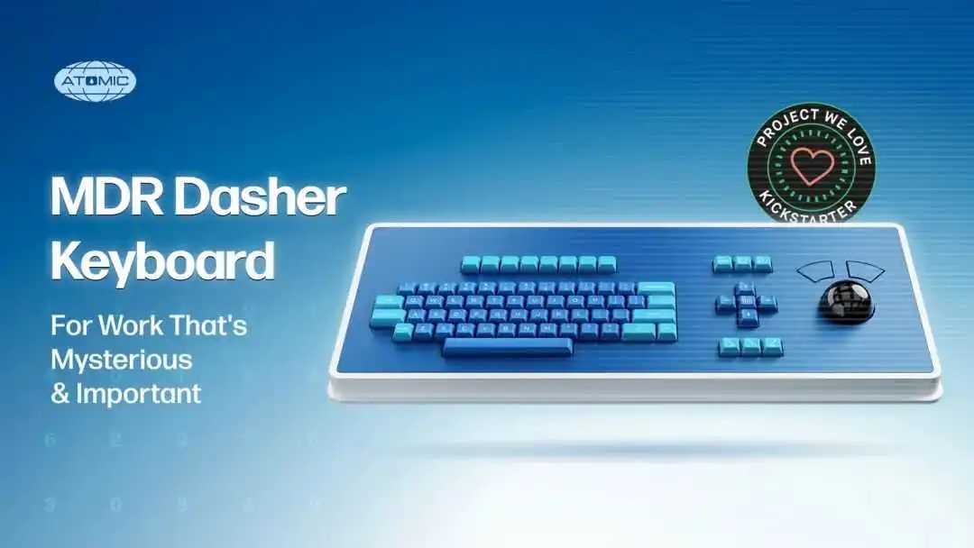 MDR Dasher Keyboard: For Work That's Mysterious & Important by Atomic Keyboard — Kickstarter