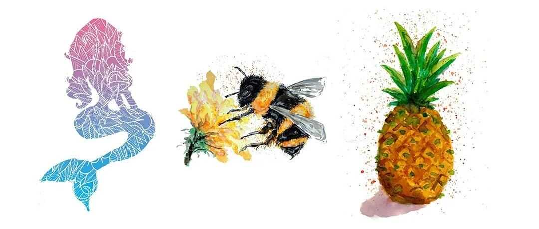 【侵权快讯】25-cv-10464 Keith新案速递！这4张水彩版权正在维权，涉及美人鱼、蜜蜂等元素！