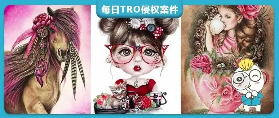 【25-cv-11244】10张Pike版权画触发TRO,家居用品(浴帘/装饰画等)速自查!