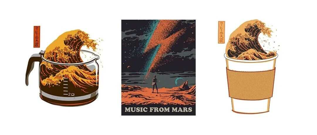 【侵权快讯】25-cv-12180 装饰画卖家速看！Elan Harris 8张版权发案，涉及科幻、咖啡巨浪等元素！