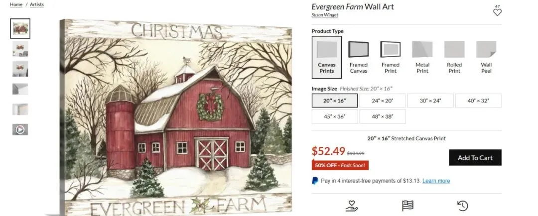 【侵权快讯】25-cv-1606 Susan Winget 4张版权发案维权!这些圣诞树、农场、红卡车元素通通不能用!