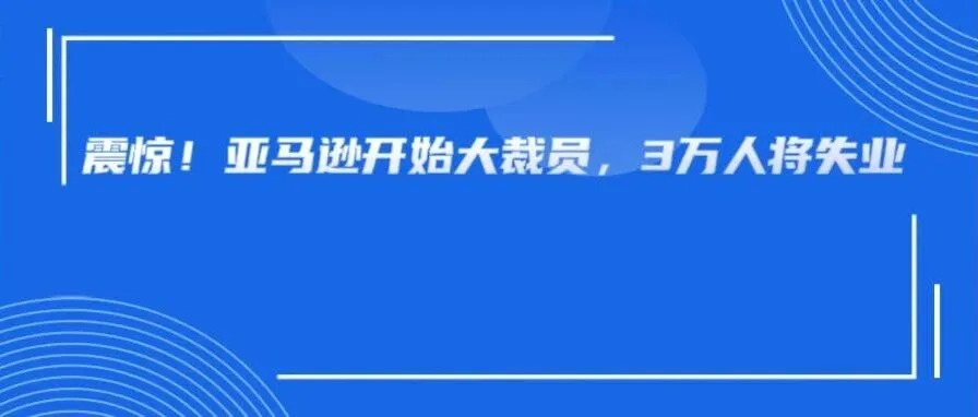 亚马逊竟决定裁员3万人！卖家要不要趁机捞几个内部人员？