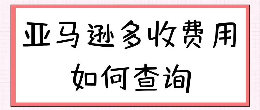 亚马逊多收费用如何查询