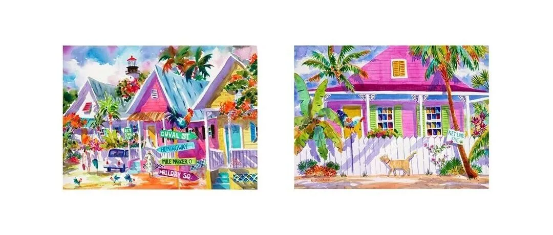 【侵权快讯】25-cv-13872 Ellen Lynn Negley热带水彩画发案维权!这5张色彩鲜艳的版权通通不能用!