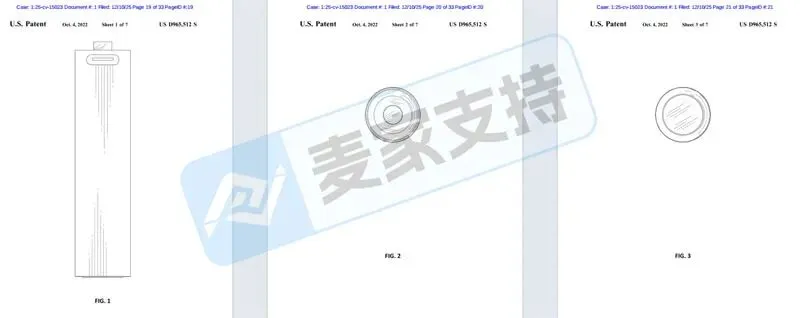 5-cv-15023，USB可充电电池双专利维权，尤其Temu卖家重点排查！"