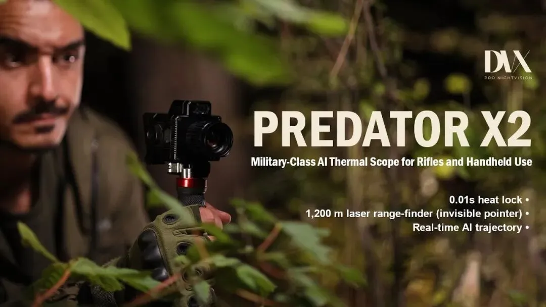 DVX Predator X2: Military-Class AI Thermal Scope for Rifles and Handheld Use  by DVX Night Vision - Indiegogo