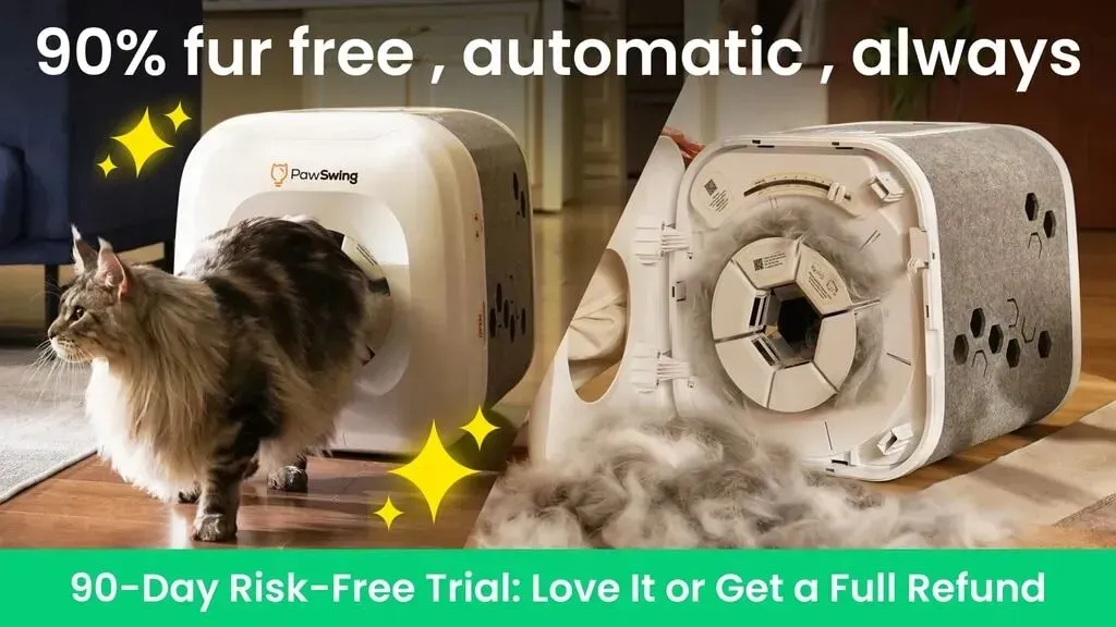 Tired of Endless Cat Fur Vacuuming? Meet PawSwing Neo by Pawswing » Community — Kickstarter
