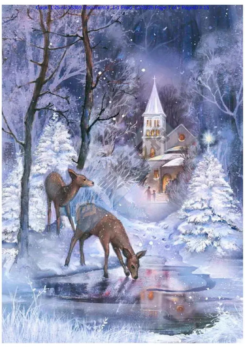 5-cv-15369,三张冬季主题版权跨境维权进行时,当心TRO冻结风险!"