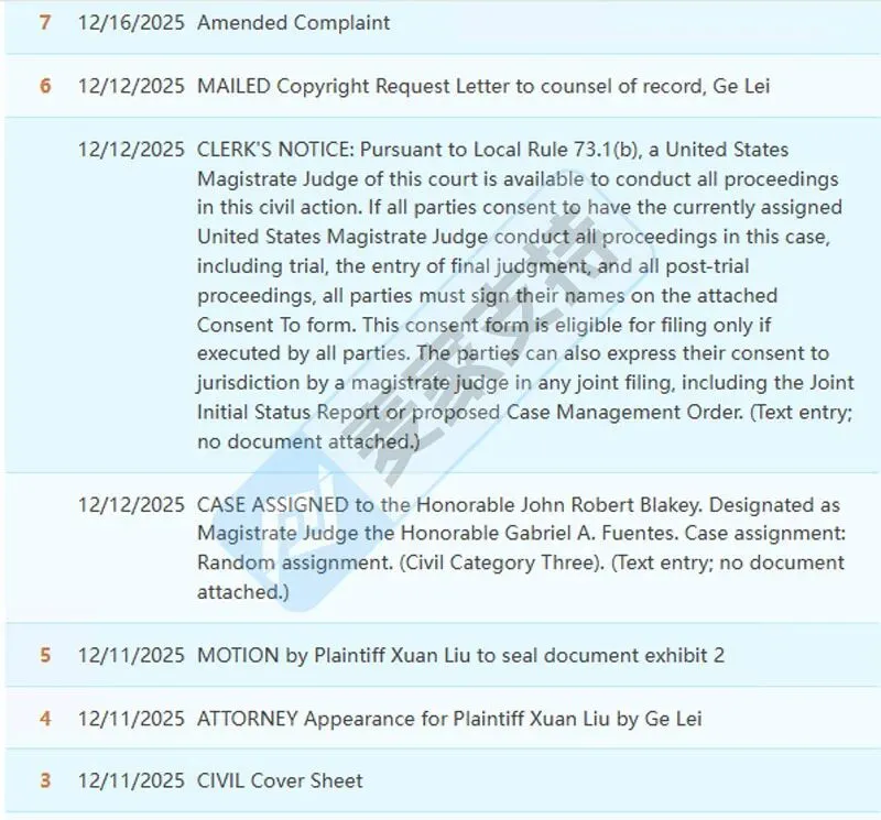 5-cv-13799,隐匿维权案件曝光!宗教元素蝴蝶版权发起TRO,涉案账户资金已冻结!"