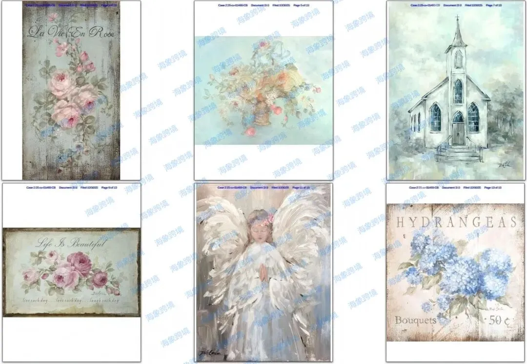 Keith代理版权画，动物花卉25-cv-1493和草莓25-cv-1839和恐龙星球动物25-cv-1840