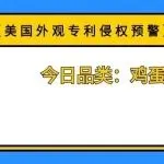 【美国外观专利侵权预警】今日品类：鸡蛋收纳