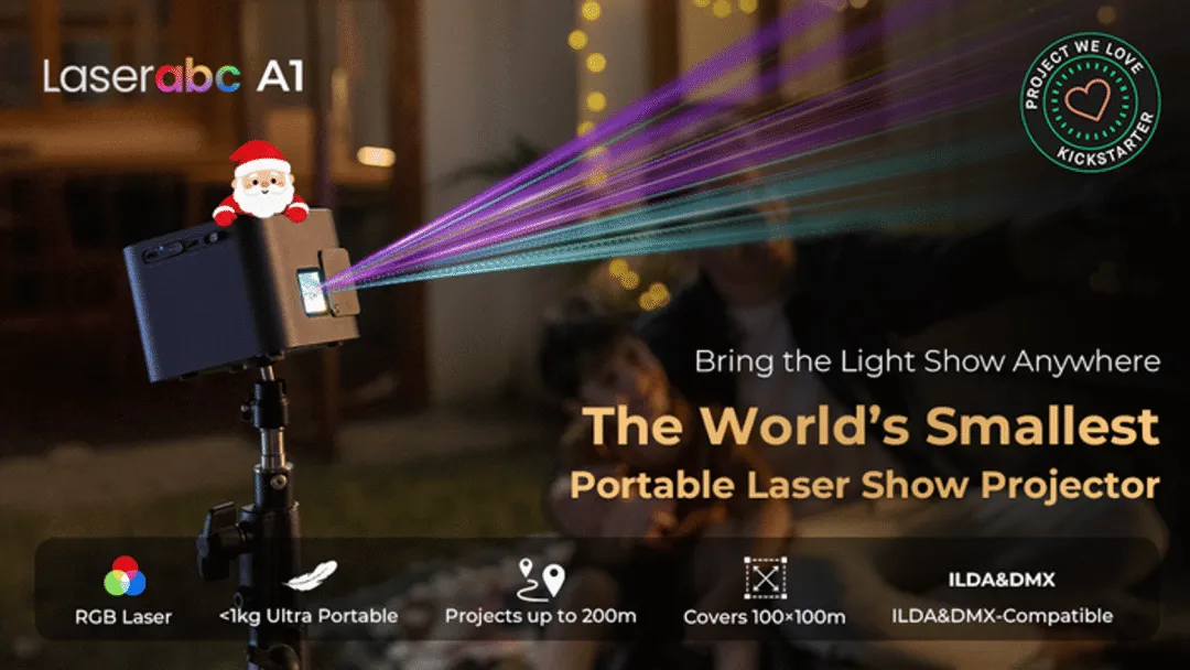 The World's Smallest Portable Laser Show Projector by Laserabc — Kickstarter