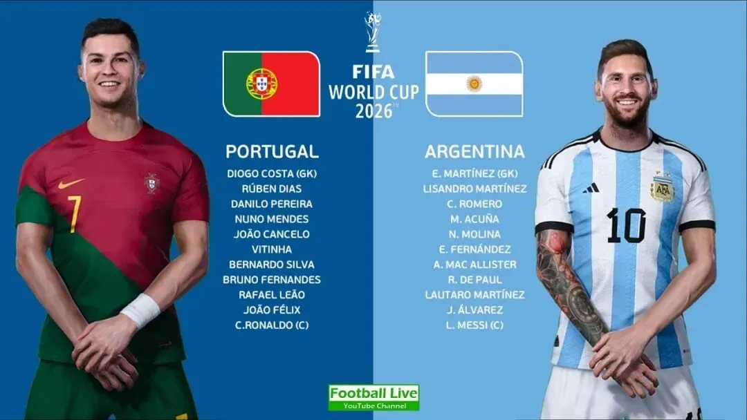 Portugal Vs Argentina | FIFA World Cup 2026 | Ronaldo vs Messi | eFootball PES Gameplay