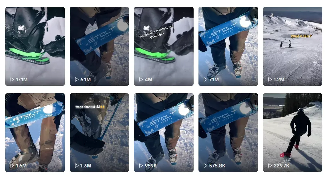 一夜走红!TikTok把一块超短滑雪板送上热搜