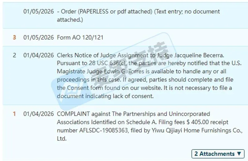 6-cv-20012，义乌墙纸跨境版权维权，销售这类花纹的卖家要当心TRO冻结风险！"