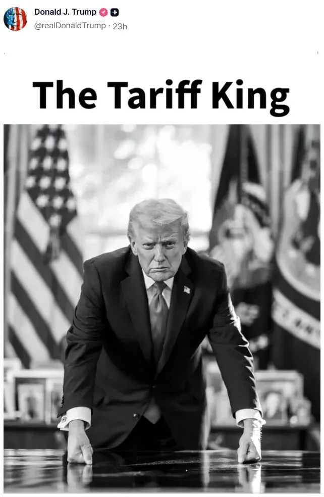 特朗普“真实社交”账号截图